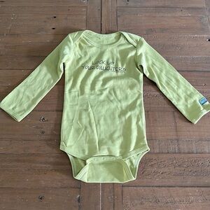 Posh baby lock up your daughter long sleeve body suit